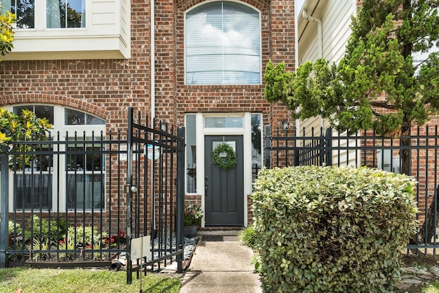 1765 Aden Dr, Houston, TX 77003 - view of exterior entry featuring brick siding