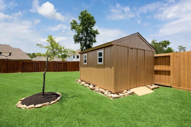 22611 Pineleigh Ct, Tomball, TX 77375 - view of shed with a fenced backyard