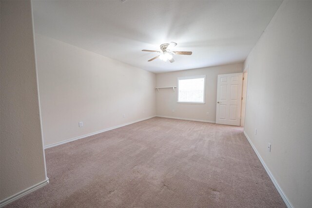 918 Dogwood Ridge Dr, Diboll, TX 75941 - spare room with ceiling fan, light colored carpet, and baseboards