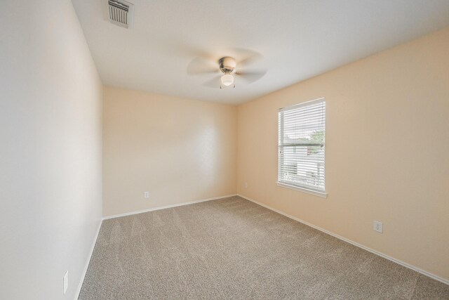 22802 Sherioaks Ln, Spring, TX 77389 - spare room featuring ceiling fan, carpet floors, and baseboards