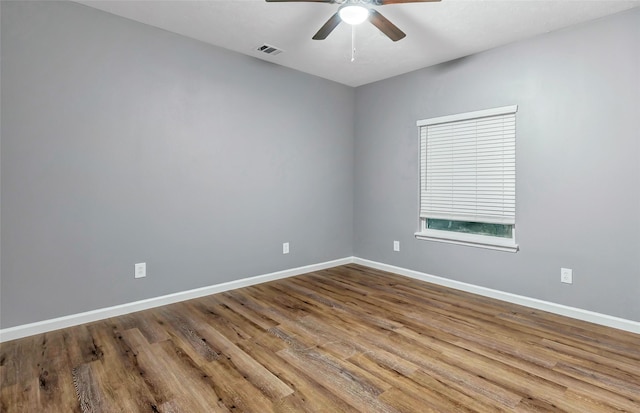 332 County Road 3567, Cleveland, TX 77327 - unfurnished room featuring wood finished floors and ceiling fan