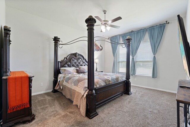 25718 Balsamwood Dr, Tomball, TX 77375 - bedroom featuring carpet floors and a ceiling fan