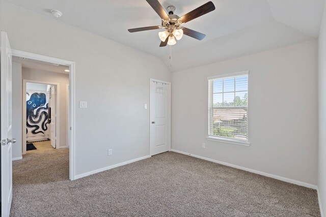 25718 Balsamwood Dr, Tomball, TX 77375 - carpeted spare room featuring a smoke detector and a ceiling fan