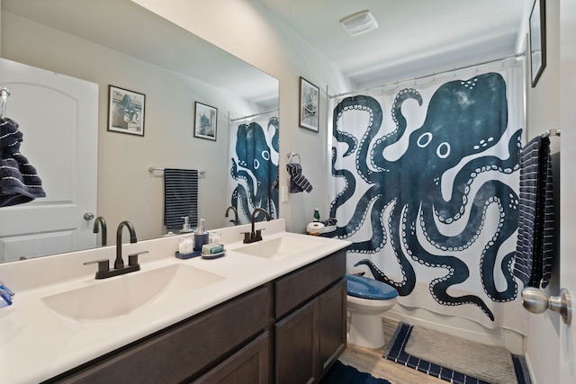 25718 Balsamwood Dr, Tomball, TX 77375 - full bath with double vanity and toilet