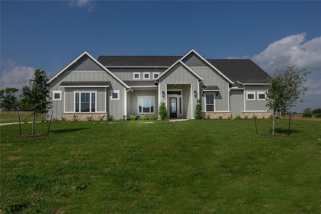 1437 Bluebonnet Ridge Dr, Chappell Hill, TX 77426 - craftsman-style house with board and batten siding and a front lawn