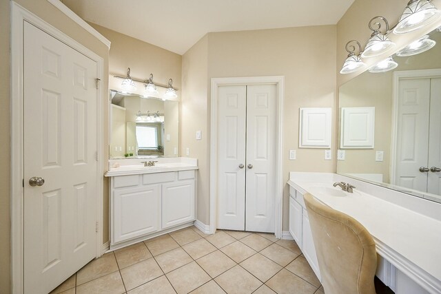 20803 Twisted Leaf Dr, Cypress, TX 77433 - full bath with tile patterned flooring and two vanities
