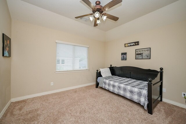 20803 Twisted Leaf Dr, Cypress, TX 77433 - bedroom featuring light colored carpet and a ceiling fan
