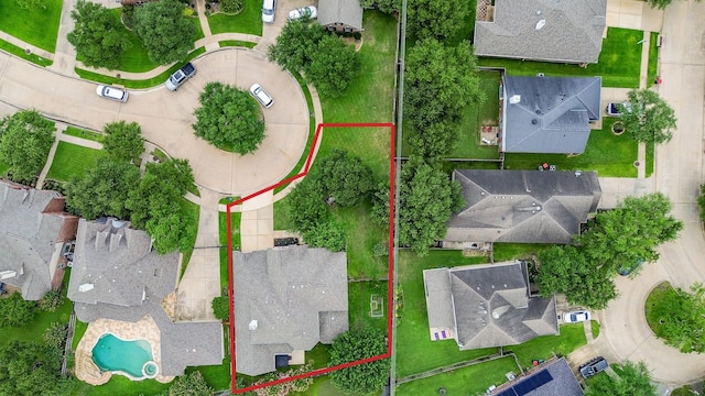 20803 Twisted Leaf Dr, Cypress, TX 77433 - aerial view of residential area featuring property boundaries highlighted