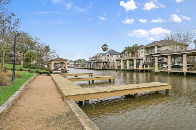2231 Water Way, Seabrook, TX 77586 - dock featuring a residential view and a water view