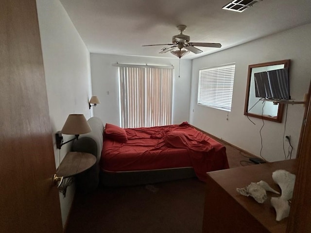 307 Anchor Dr, Freeport, TX 77541 - bedroom featuring carpet floors and a ceiling fan