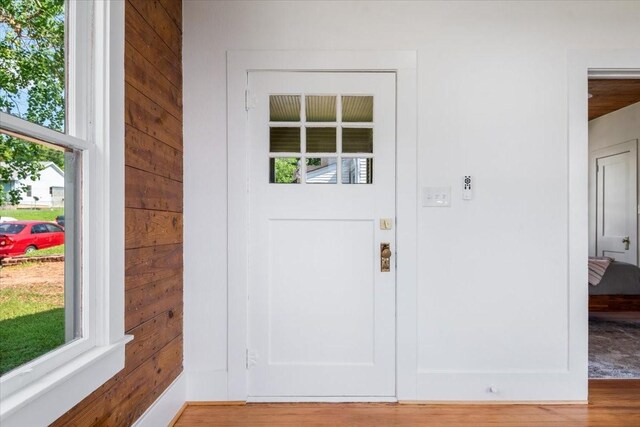 1604 S Austin St, Brenham, TX 77833 - entryway with wood finished floors