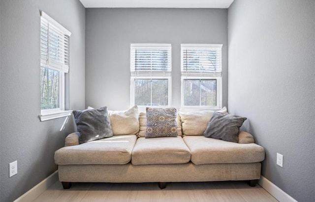 148 Wagon Pass Dr, Huntsville, TX 77340 - living room featuring plenty of natural light and baseboards