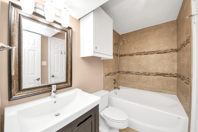 2300 Old Spanish Trl Unit 2078, Houston, TX 77054 - bathroom featuring vanity, toilet, and shower / washtub combination