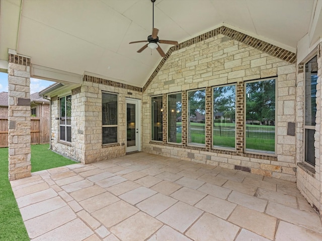 20722 Lavone Dr, Porter, TX 77365 - view of patio / terrace with a ceiling fan