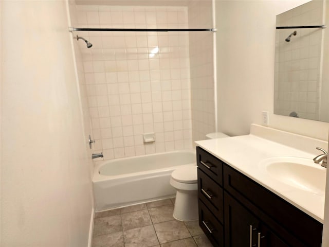 3307 Twelve Oaks Ln, Missouri City, TX 77459 - full bathroom with vanity, shower / bathtub combination, and tile patterned floors