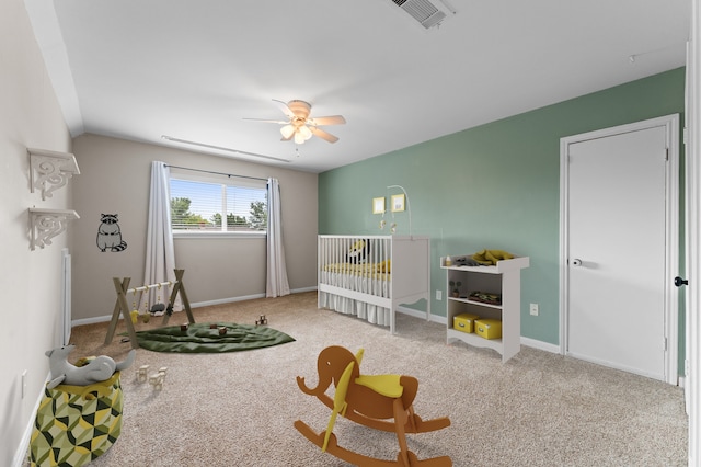 9407 Brooding Oak Cir, Houston, TX 77096 - carpeted bedroom featuring baseboards and a ceiling fan