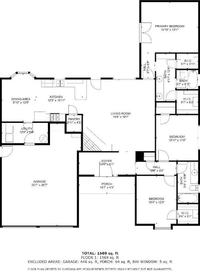 3310 Park Haven Ln, Deer Park, TX 77536 - view of floor plan / room layout