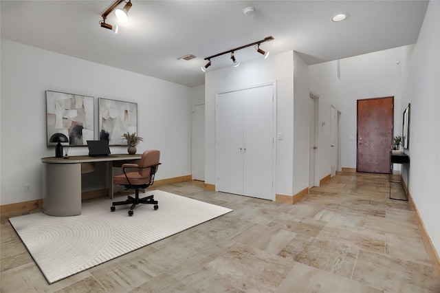 1601 W Webster St Unit 9, Houston, TX 77019 - office featuring track lighting and baseboards