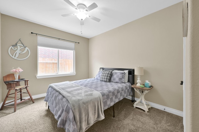116 Owen Ridge Dr, Conroe, TX 77384 - carpeted bedroom with baseboards and ceiling fan