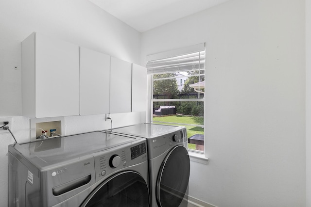 3923 W Main St, Houston, TX 77027 - laundry room with washing machine and clothes dryer and cabinet space