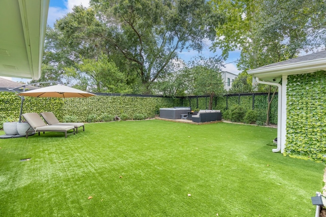 3923 W Main St, Houston, TX 77027 - view of yard with outdoor lounge area