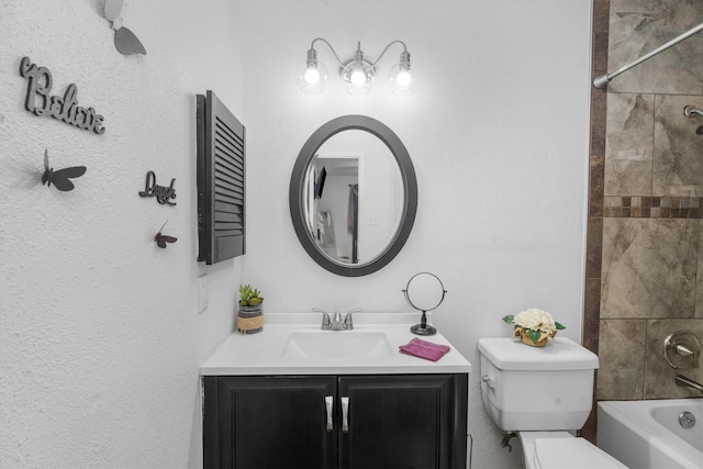 13031 Crystal Cove Dr, Houston, TX 77044 - full bathroom featuring vanity and washtub / shower combination