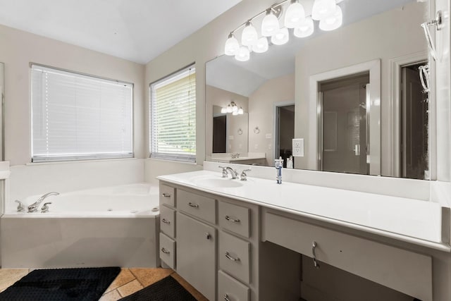 4313 Windswept Dr, Montgomery, TX 77356 - full bath with vanity and a whirlpool tub