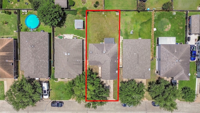 22815 Sherioaks Ln, Spring, TX 77389 - aerial view of property and surrounding area with property parcel outlined