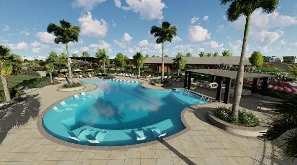 6911 Harvest Colony Ln, Richmond, TX 77469 - community pool with a patio area
