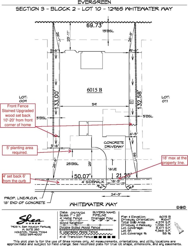 12965 Whitewater Way, Conroe, TX 77302 - survey map / technical document