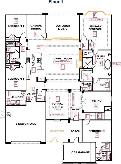 12965 Whitewater Way, Conroe, TX 77302 - floor plan / room layout
