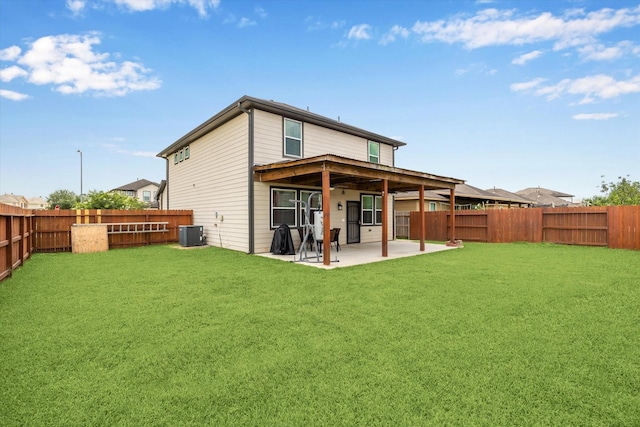 5523 Abundant Life Ln, Houston, TX 77048 - back of house featuring central AC and a patio area