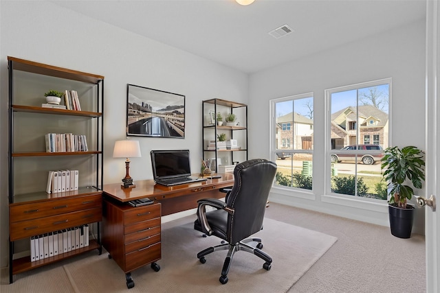 2008 Sugarberry Gully Ln, Conroe, TX 77301 - home office with carpet floors and radiator heating unit