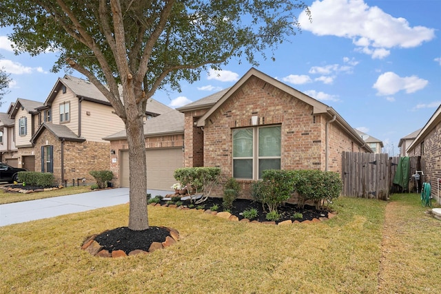 24018 Adobe Ridge Ln, Katy, TX 77493 - view of front of property with brick siding, a garage, and driveway