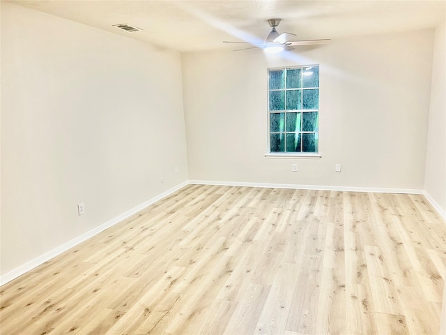 22906 Lemon Grove Dr, Spring, TX 77373 - spare room featuring light wood-style floors and ceiling fan