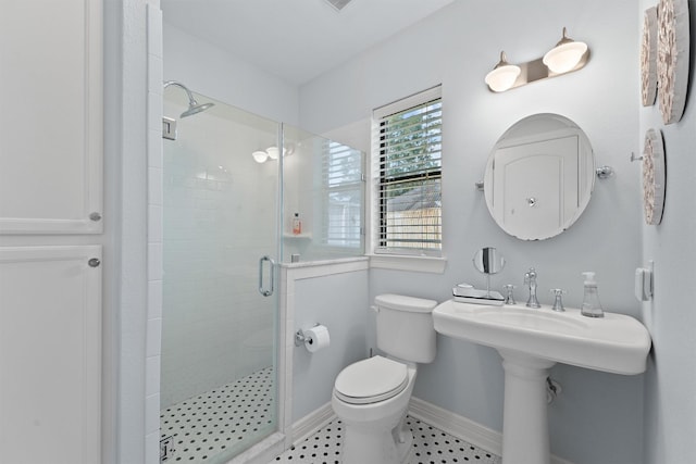 507 Carriage View Ln, Huffman, TX 77336 - full bathroom with a shower stall and tile patterned flooring