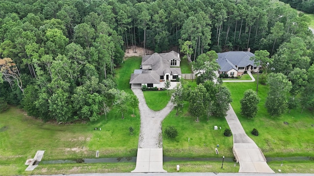 507 Carriage View Ln, Huffman, TX 77336 - aerial view of a heavily wooded area