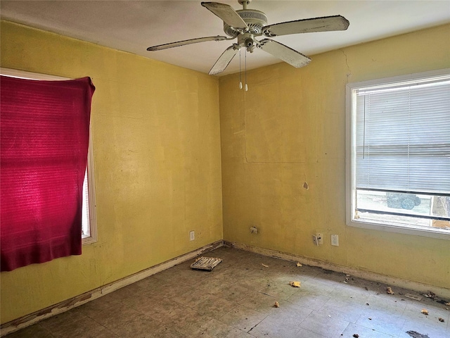4926 Idaho St, Houston, TX 77021 - empty room featuring tile patterned floors and a ceiling fan