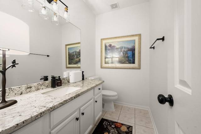 3233 Greenhead St, Katy, TX 77493 - bathroom featuring tile patterned flooring, vanity, toilet, and baseboards