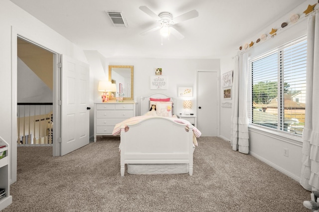 3233 Greenhead St, Katy, TX 77493 - bedroom with light colored carpet and ceiling fan