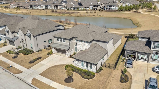 21310 Blue Wood Aster Ct, Cypress, TX 77433 - aerial perspective of suburban area featuring a nearby body of water