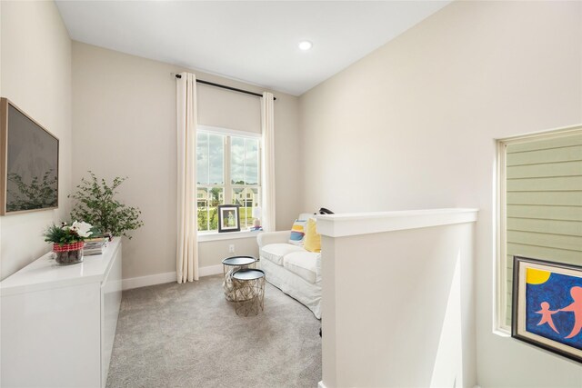 4926 Wunder Way, Houston, TX 77069 - living area with carpet flooring, baseboards, and recessed lighting
