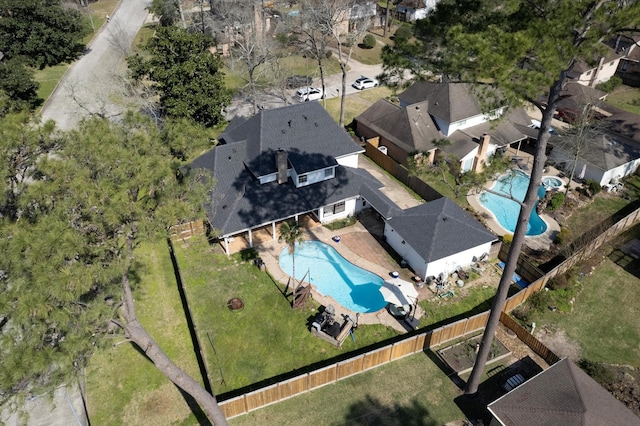 3602 Highland Lakes Dr, Kingwood, TX 77339 - bird's eye view of a pool