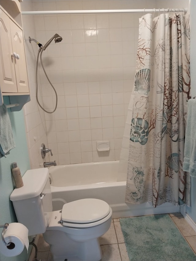 2450 Edgedale Dr, Missouri City, TX 77489 - full bath with shower / bathtub combination with curtain and tile patterned flooring