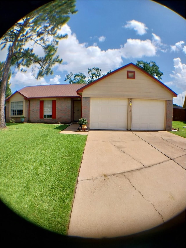 2450 Edgedale Dr, Missouri City, TX 77489 - single story home with a front lawn and brick siding