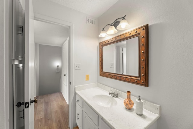 8101 Amelia Rd Unit 106, Houston, TX 77055 - bathroom featuring wood finished floors and vanity