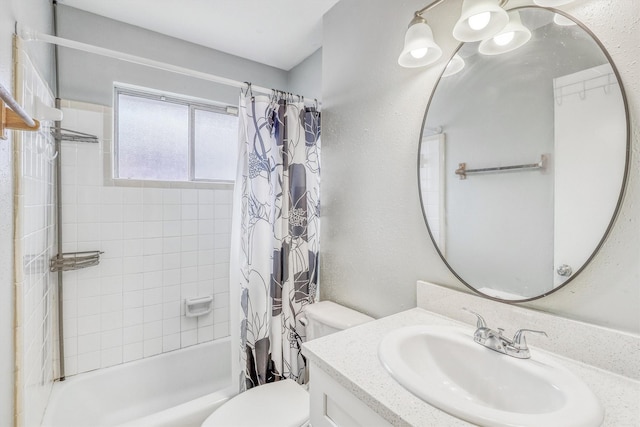 1323 W Donovan St, Houston, TX 77091 - full bathroom with shower / bathtub combination with curtain and vanity