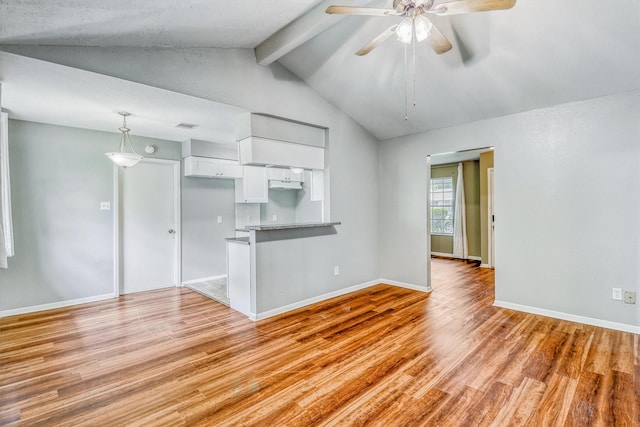 1323 W Donovan St, Houston, TX 77091 - empty room with light wood-type flooring and ceiling fan