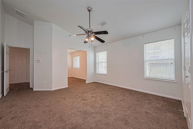 19826 Imperial Stone Dr, Houston, TX 77073 - empty room featuring carpet floors, a ceiling fan, and baseboards