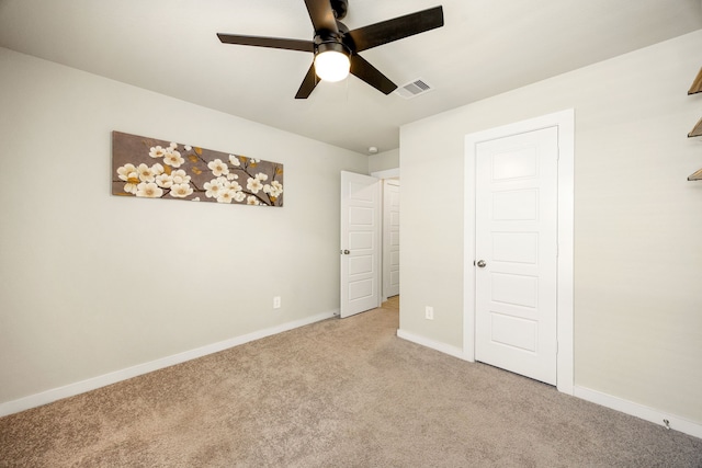 723 Larkspur Shadow Dr, Magnolia, TX 77354 - unfurnished bedroom with carpet, baseboards, and ceiling fan